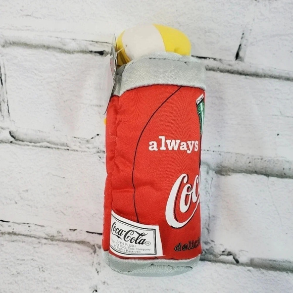 1997 Coca-Cola Plush Can with Glasses Bean Bag Swag Coca Cola 90s Vintage60- 97 - Picture 4 of 6